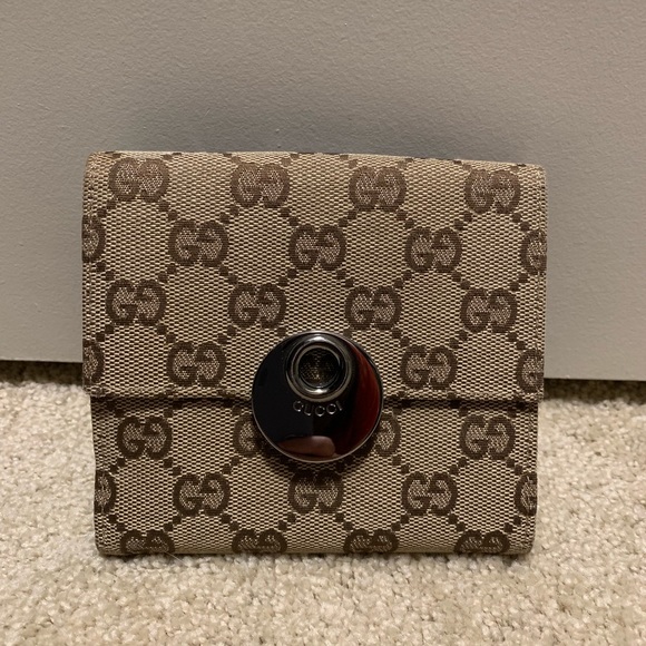 Gucci Handbags - Gucci Canvas French Flap Wallet